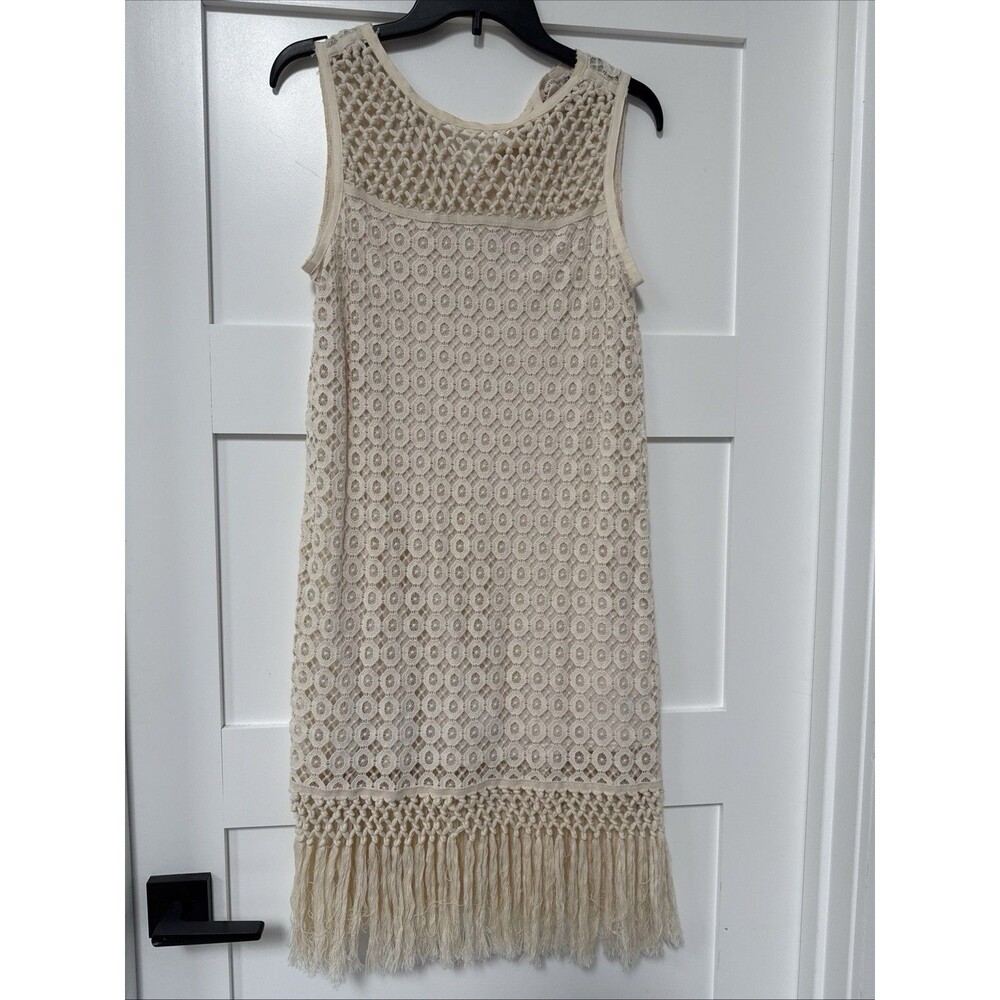 Chelsea And Violet Friends Woven Boho festival  Fringe Dress size small